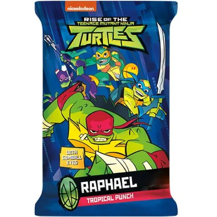 Rise of the Teenage Mutant Ninja Turtles Raphael tropical punch bar wrapper.